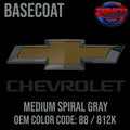 Tamco Paint Chevrolet Medium Spiral Gray Code 88 / 812K OEM Basecoat
