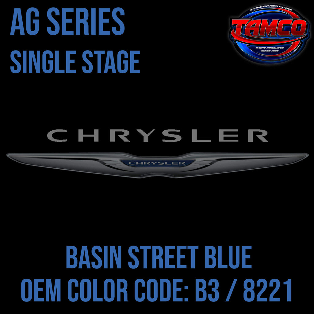 Tamco Paint Basin Street Blue Code B3 / 8221 OEM AG Series