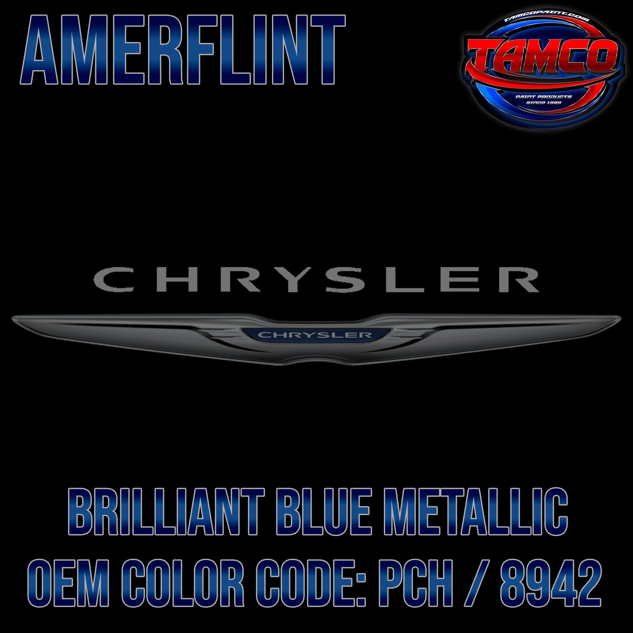 Chrysler Brilliant Blue Metallic  COEM Amerflint II Series Single Stag