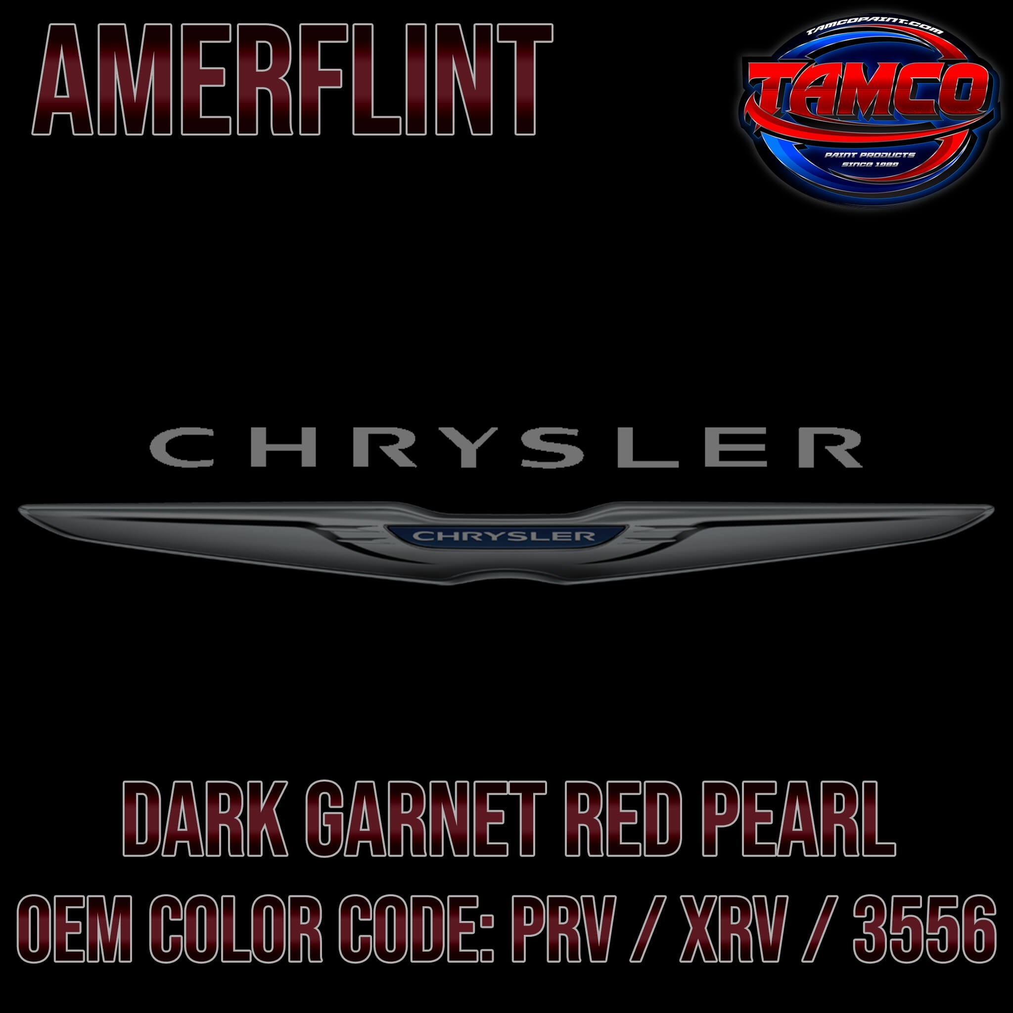 Chrysler Dark Garnet Red Pearl  OEM Amerflint II Series Single Stage