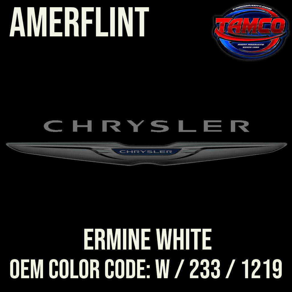 Chrysler Ermine White OEM Amerflint II Series Single Stage