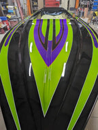 Tamco Paint Chrysler Brilliant Black Pearl on Race Boat