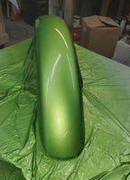 Tamco Paint Chrysler Green with Envy on Motorcycle Fender