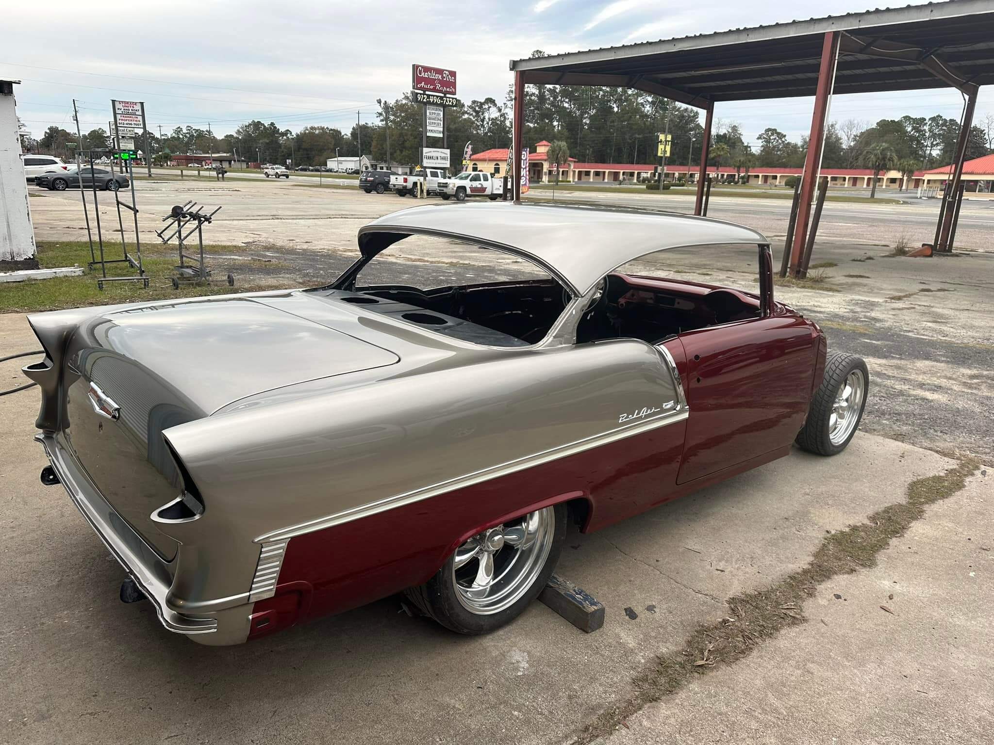 Tamco Paint Chrysler High Octane Red Pearl in 1955 Chevrolet Bel Air