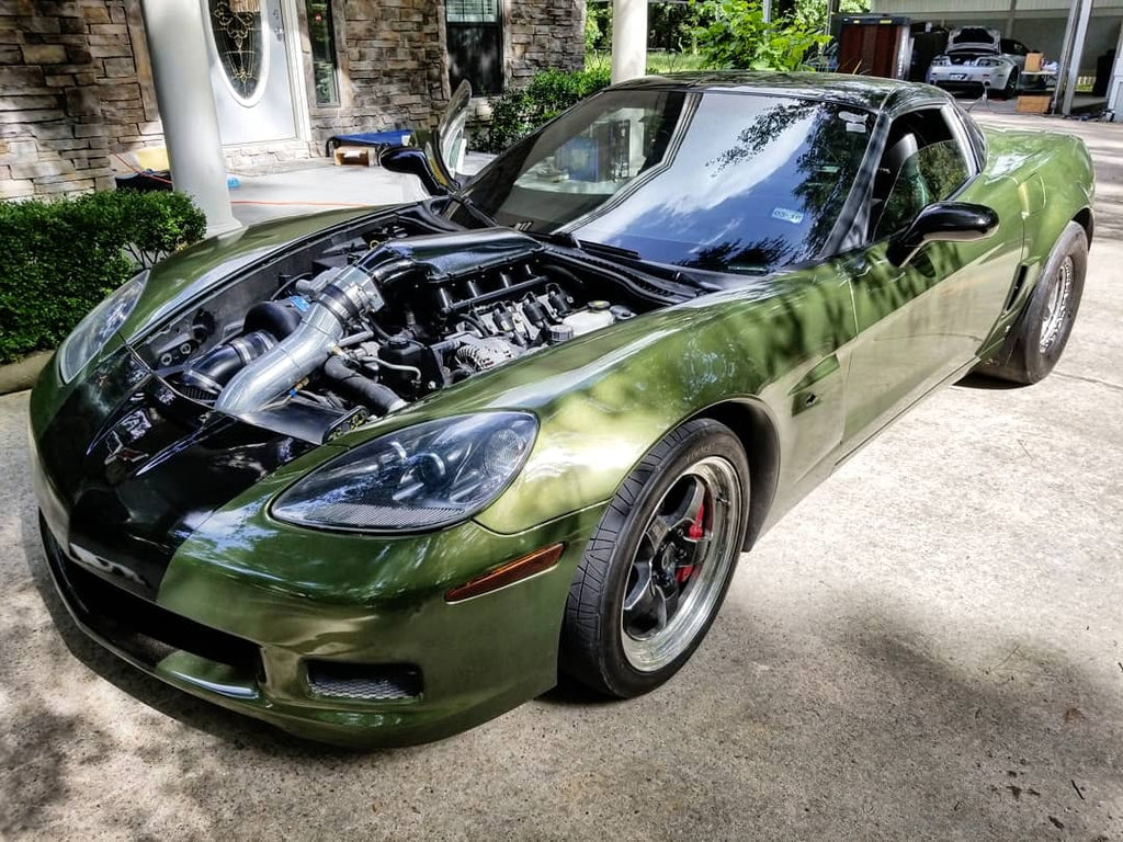 Tamco Paint Chrysler Ivy Green Metallic | F8 / 7557 | 1968-1971 | OEM Basecoat on Chevbrolet Corvette C6