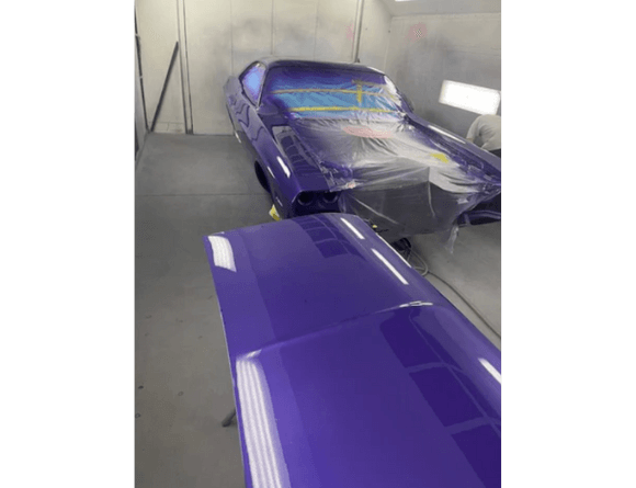 Tamco Paint Chrysler Plum Crazy in 1970 Dodge Hemi Challenger