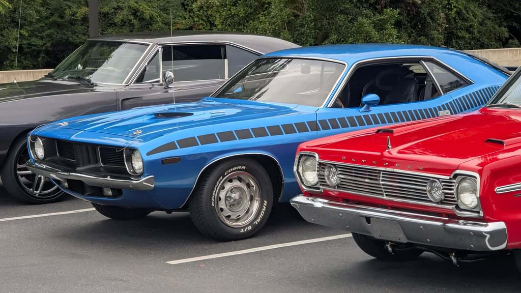Tamco Paint Chrysler Surf Blue Metallic in 1973 Plymouth Barracuda