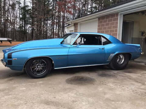 Tamco Paint Chrysler Surf Blue Metallic in 1969 Chevrolet Camaro