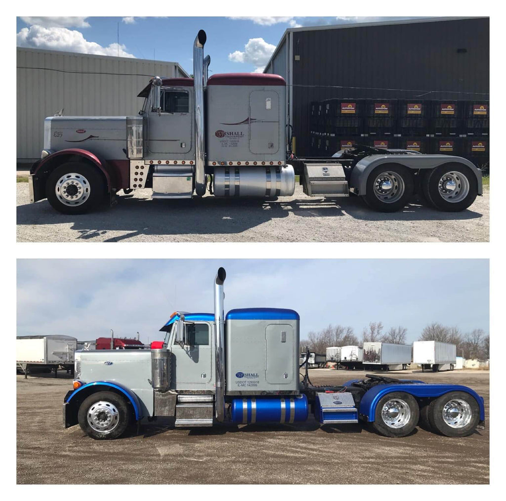 Tamco Paint Chrysler Viper GTS Blue Pearl in Peterbilt 379 EXHD