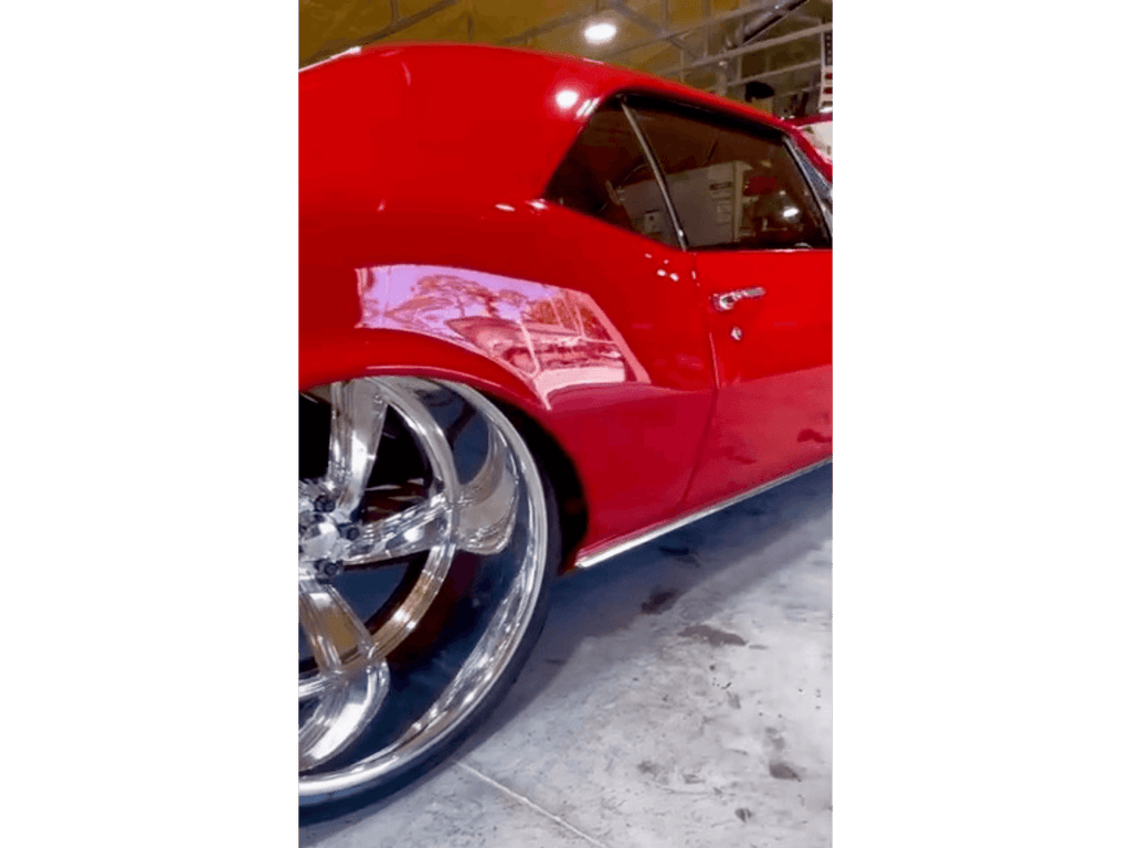 Tamco Paint Chrysler Viper Red on 1967 Chevrolet Camaro
