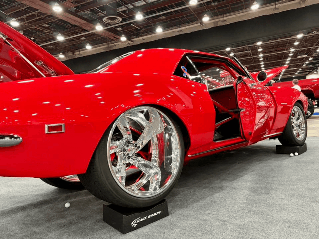 Tamco Paint Chrysler Viper Red on 1967 Chevrolet Camaro