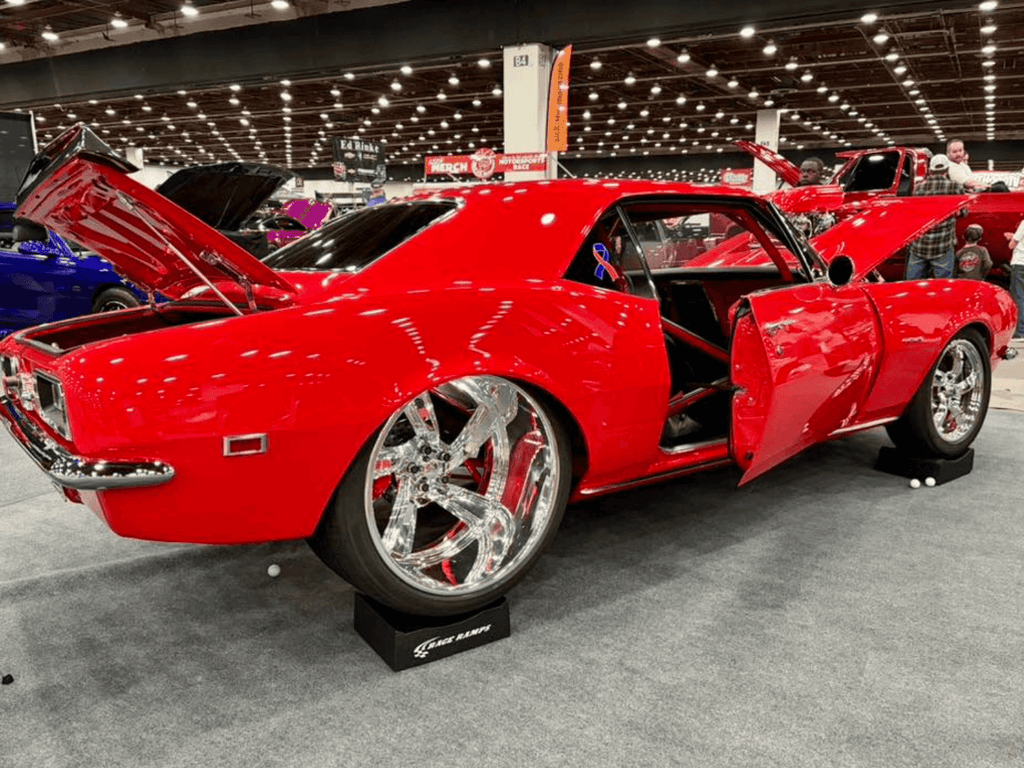 Tamco Paint Chrysler Viper Red on 1967 Chevrolet Camaro