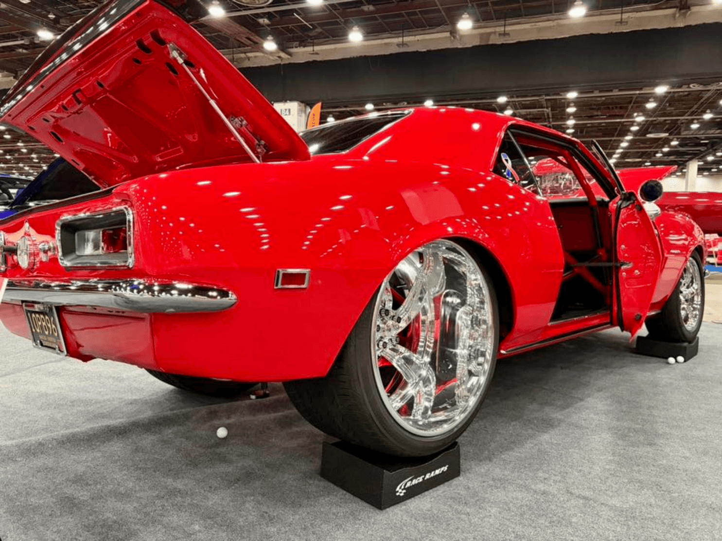 Tamco Paint Chrysler Viper Red on 1967 Chevrolet Camaro