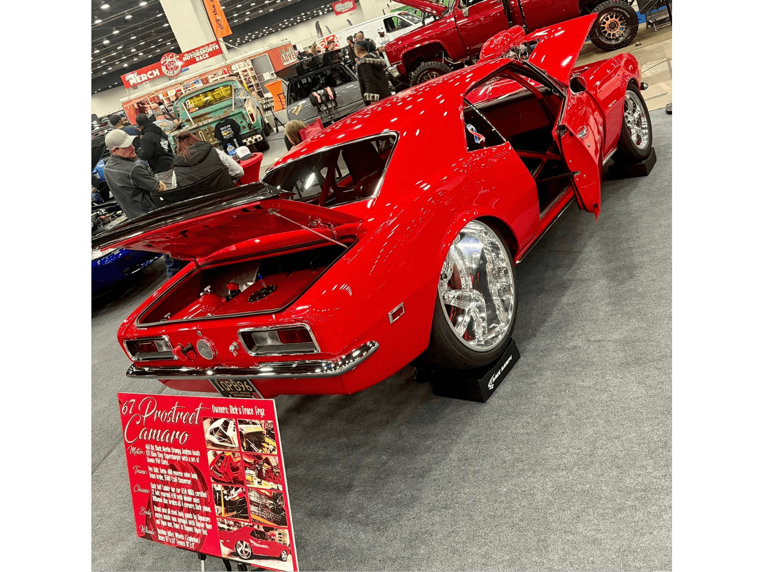 Tamco Paint Chrysler Viper Red on 1967 Chevrolet Camaro