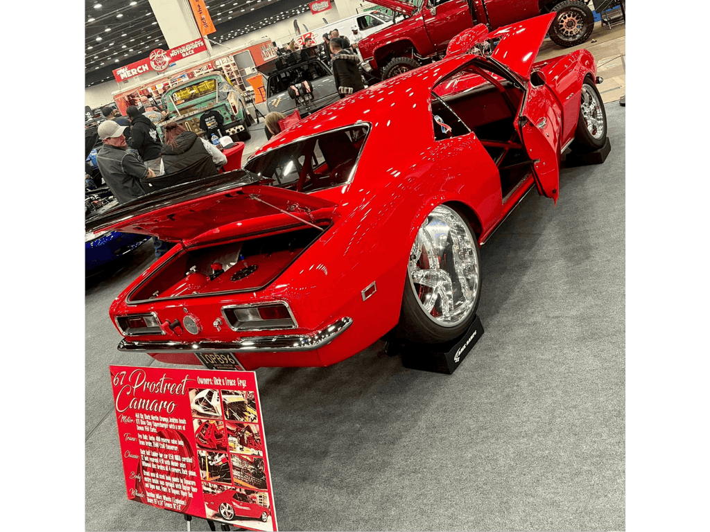 Tamco Paint Chrysler Viper Red on 1967 Chevrolet Camaro