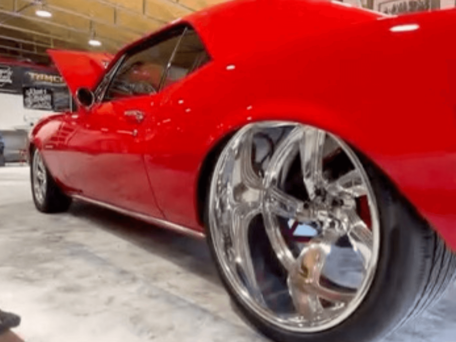 Tamco Paint Chrysler Viper Red on 1967 Chevrolet Camaro