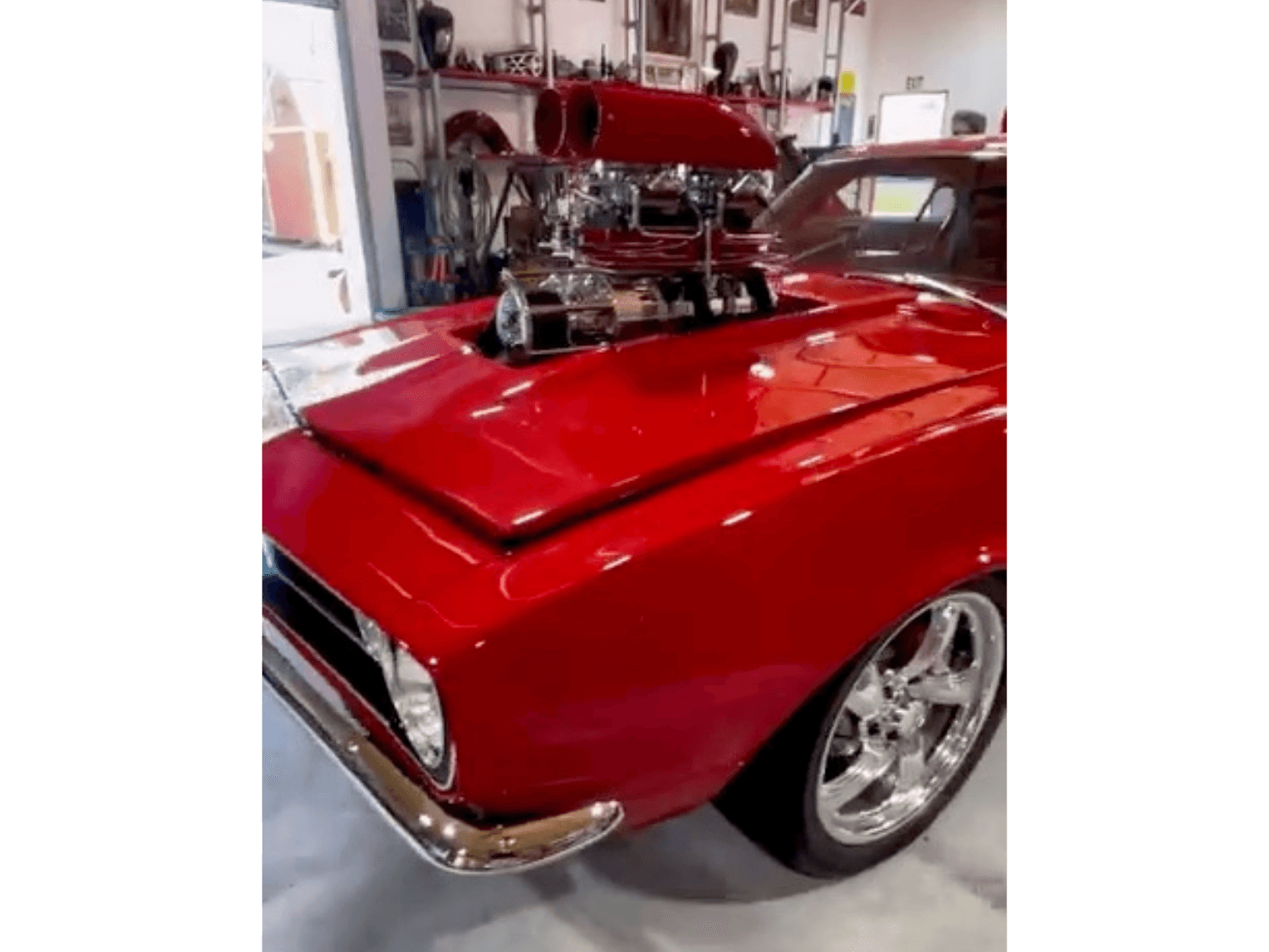 Tamco Paint Chrysler Viper Red on 1967 Chevrolet Camaro