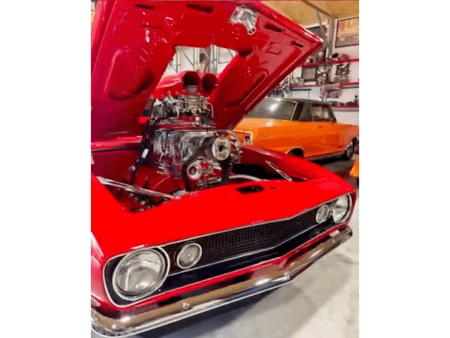 Tamco Paint Chrysler Viper Red on 1967 Chevrolet Camaro