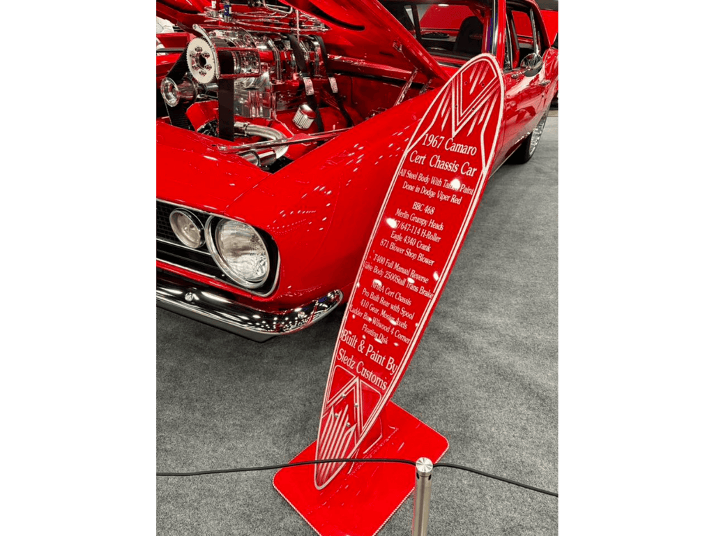 Tamco Paint Chrysler Viper Red on 1967 Chevrolet Camaro