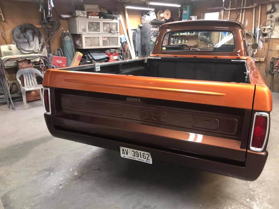Tamco Paint Cinnamon Pearl and Dirtbag Brown on 1966 Ford F100