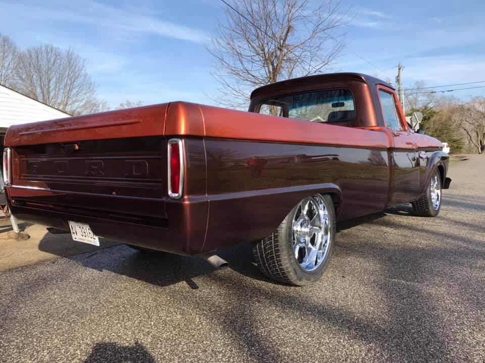 Tamco Paint Cinnamon Pearl and Dirtbag Brown on 1966 Ford F100