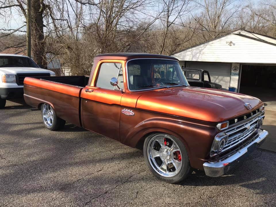 Tamco Paint Cinnamon Pearl and Dirtbag Brown on 1966 Ford F100
