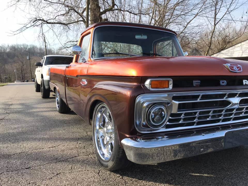 Tamco Paint Cinnamon Pearl and Dirtbag Brown on 1966 Ford F100