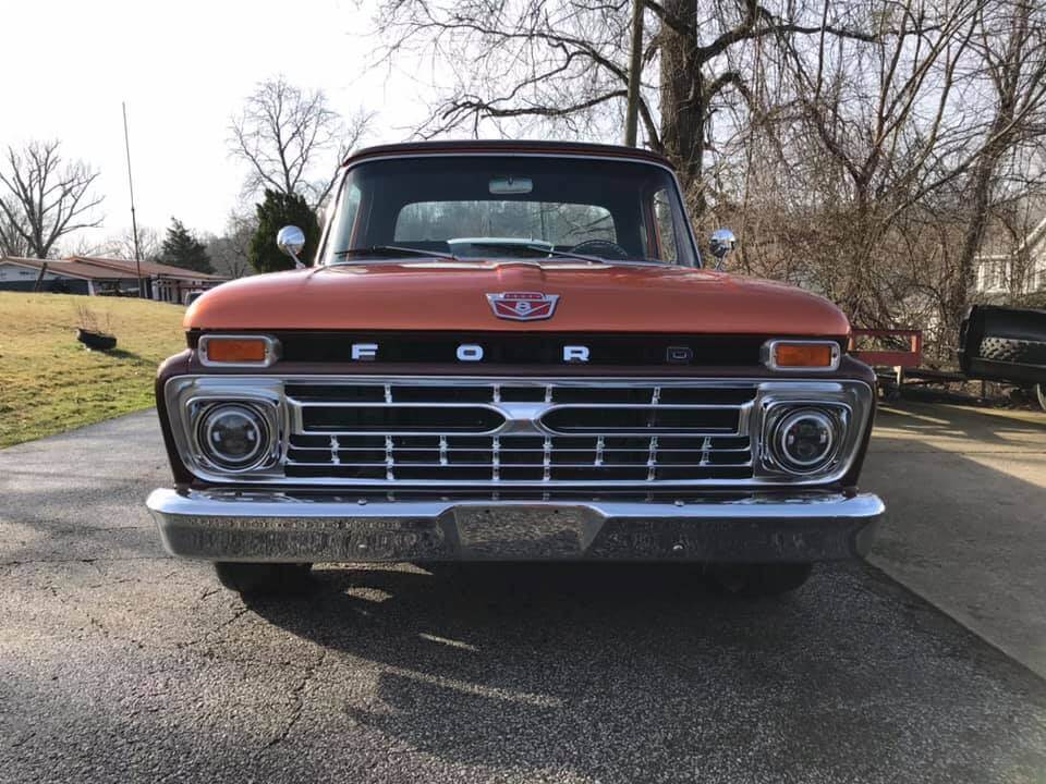 Tamco Paint Cinnamon Pearl and Dirtbag Brown on 1966 Ford F100