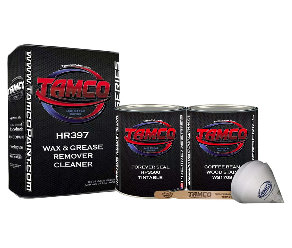 Tamco Paint Mistwood Wood Stain Quart with HR397 Wax & Grease Remover Cleaner
