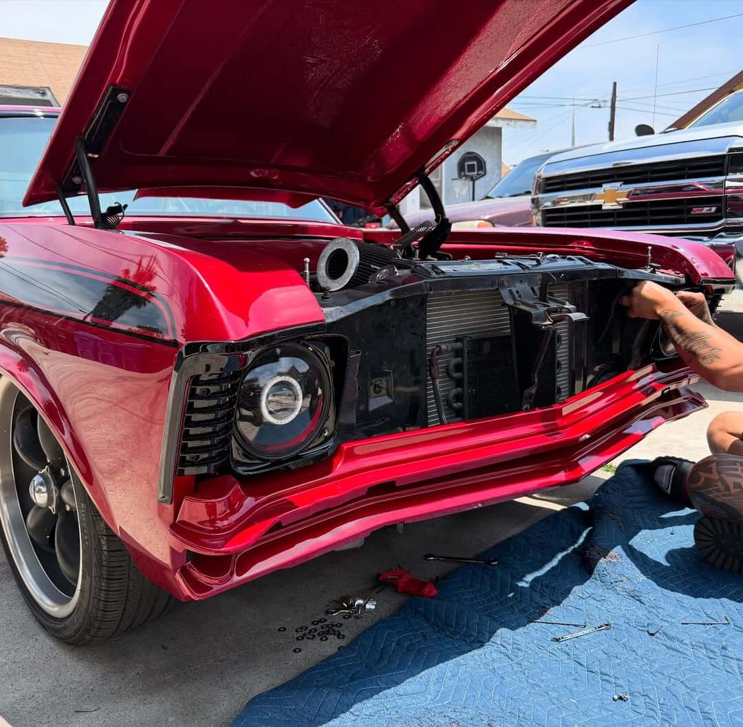 Tamco Paint Courage Red in 1970 Chevrolet Nova