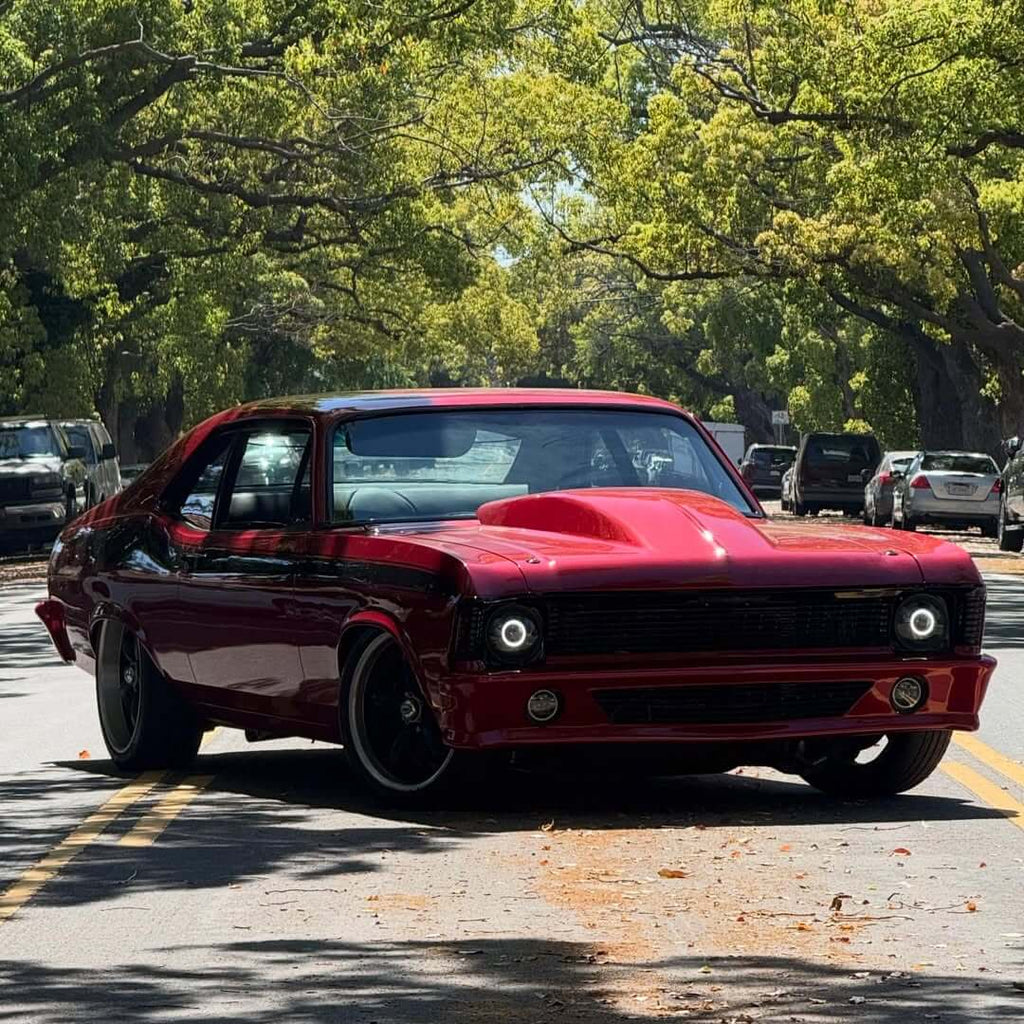 Tamco Paint Courage Red in 1970 Chevrolet Nova