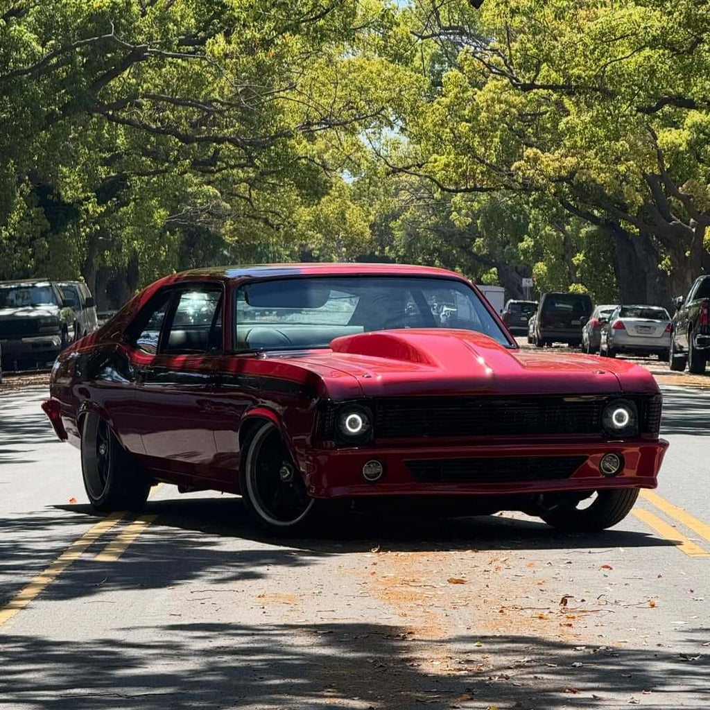 Tamco Paint Courage Red in 1970 Chevrolet Nova