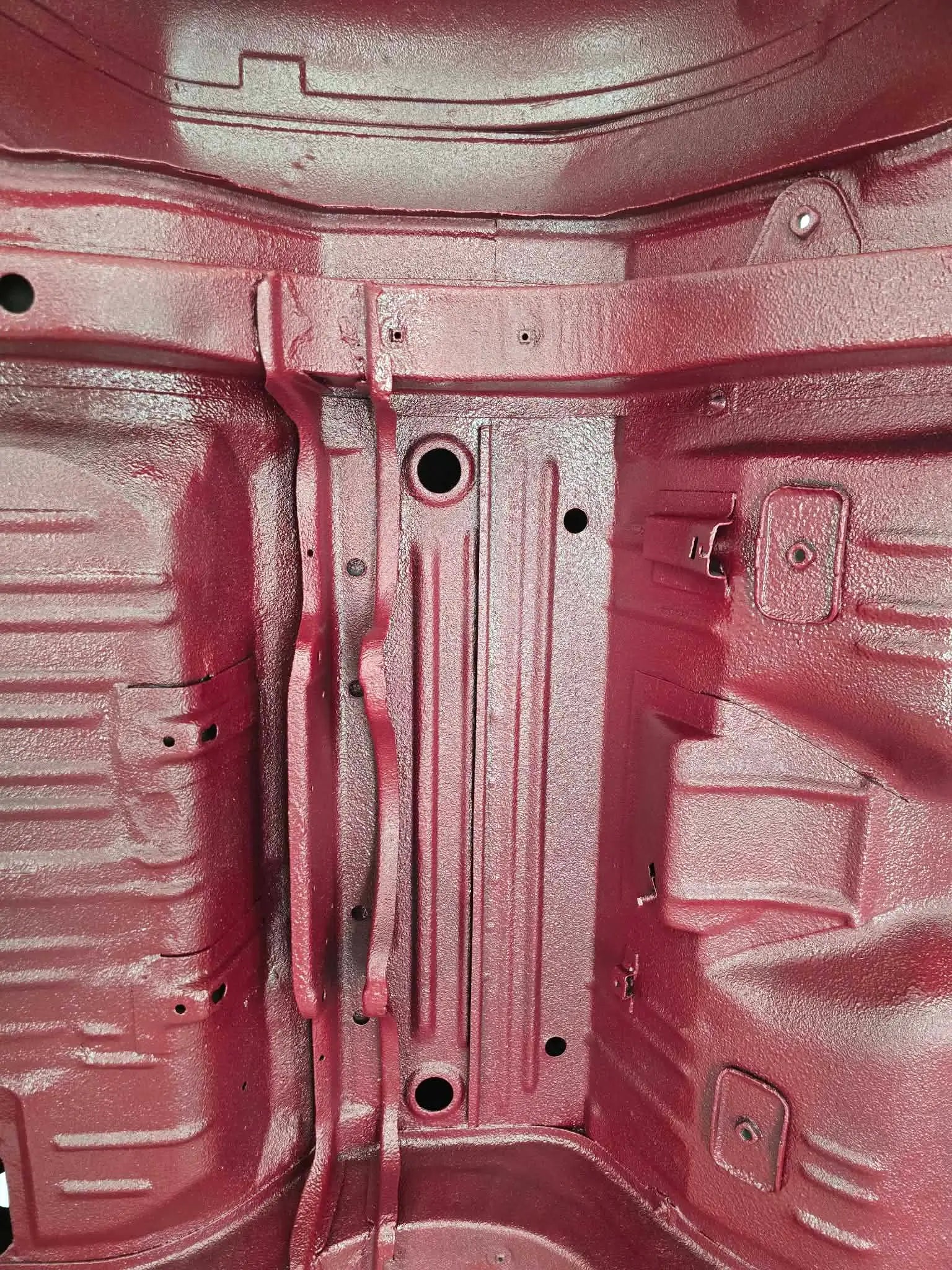 Tamco Paint Radiant Cranberry on Car Chassis