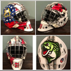 Tamco Paint Custom Colors on Goalie Mask