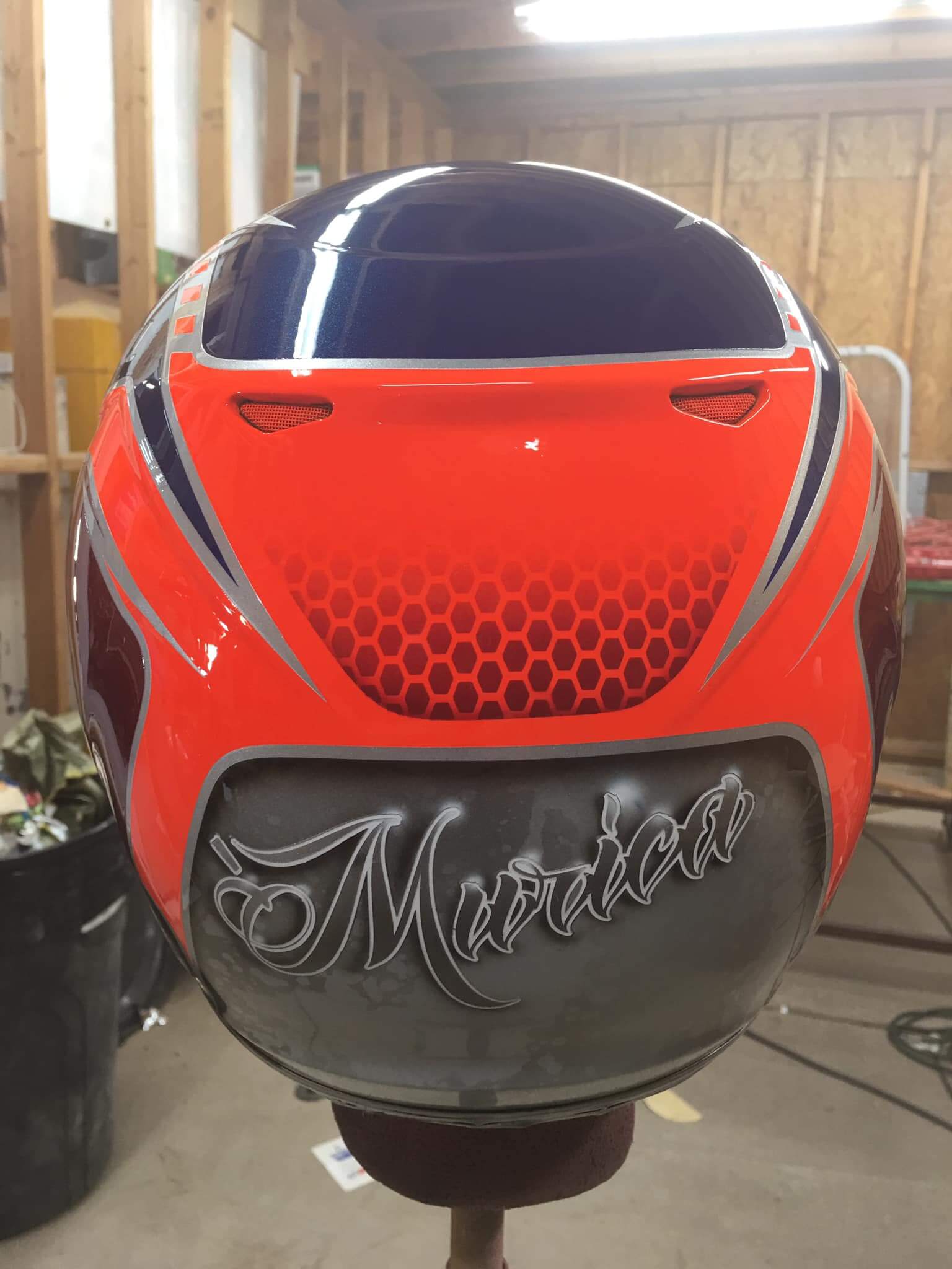Tamco Paint Custom Colors on Helmet