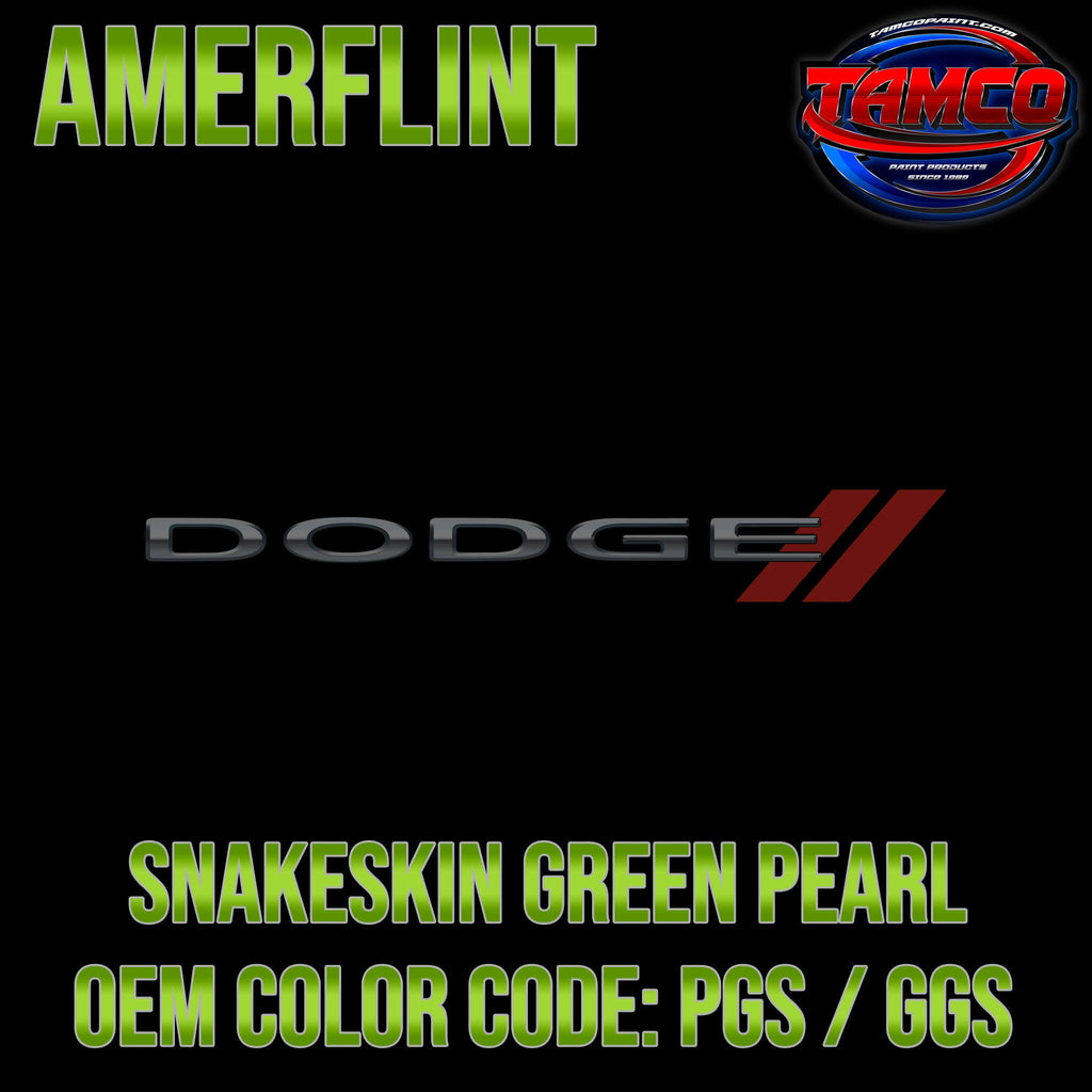 Dodge Snakeskin Green Pearl  OEM Amerflint II Series Single Stage