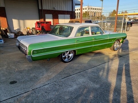 Tamco Paint Drag N Green Metallic on 1963 Impala