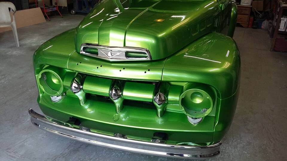 Tamco Paint Drag N Green Metallic on 1951 Ford F1 Pickup Truck