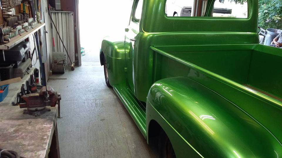 Tamco Paint Drag N Green Metallic on 1951 Ford F1 Pickup Truck