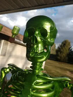 Tamco Paint Drag N Green Metallic on Skeleton Statue