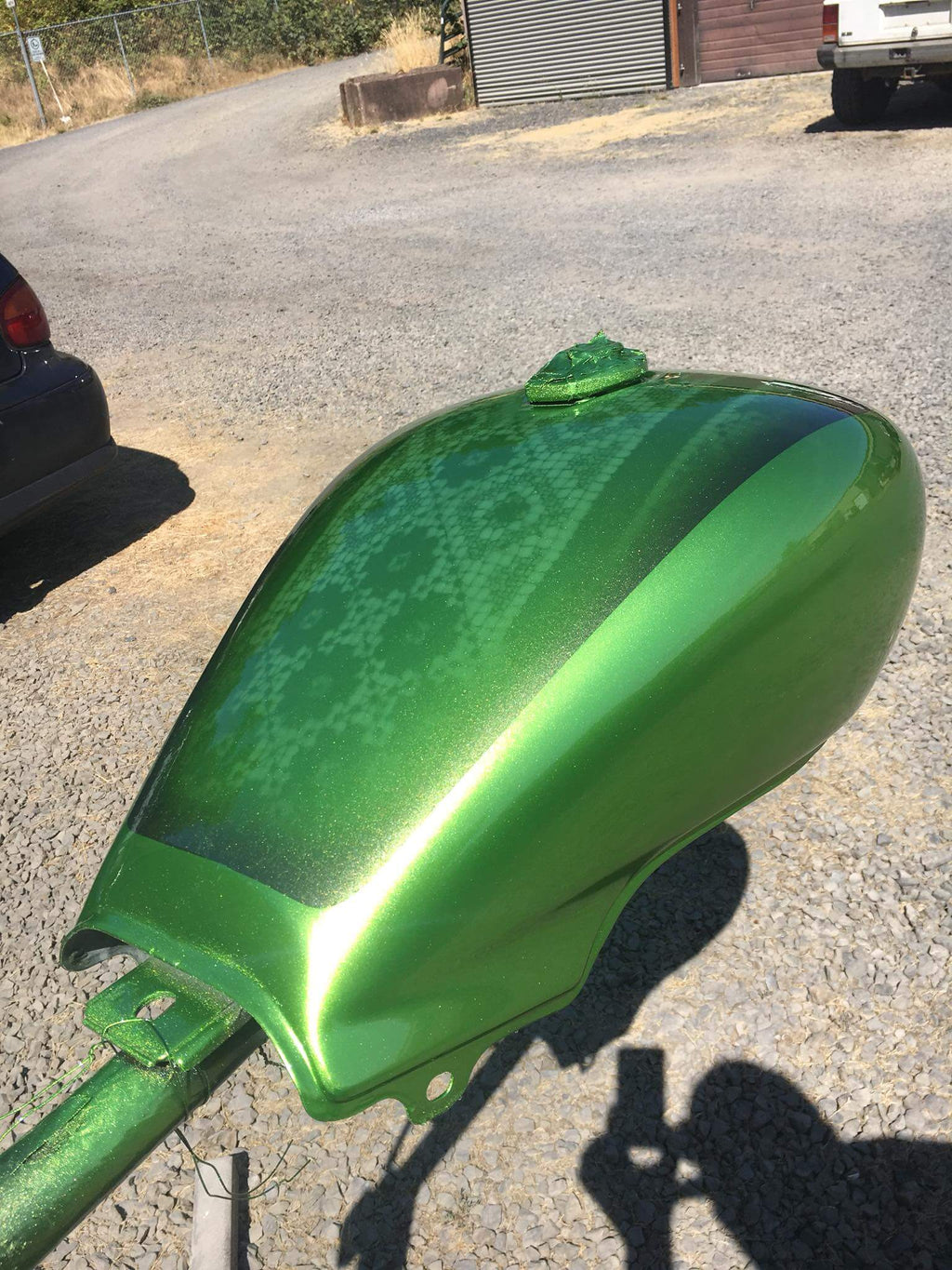 Tamco Paint Drag N Green Metallic on Motorcycle Tank