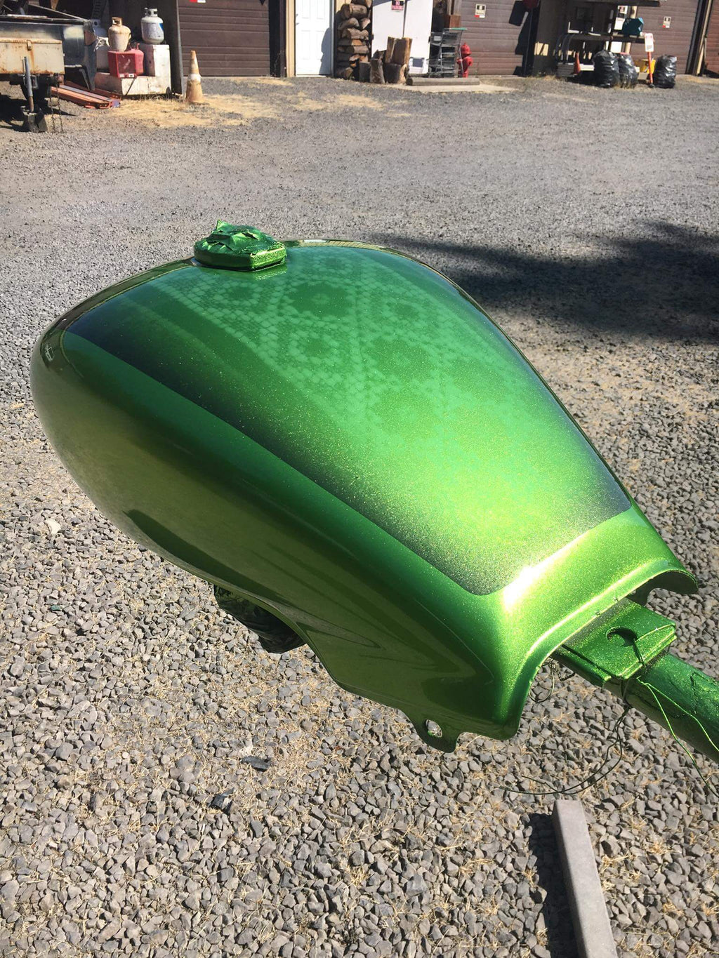 Tamco Paint Drag N Green Metallic on Motorcycle Tank