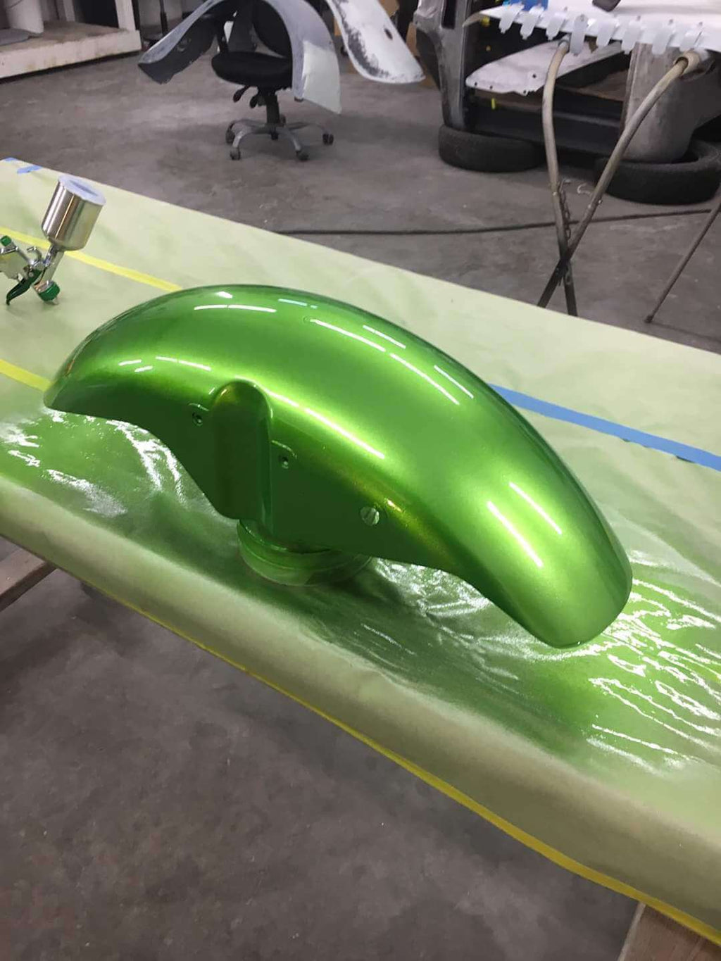 Tamco Paint Drag N Green Metallic on Kawazaki Z1300