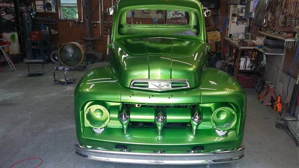 Tamco Paint Drag N Green Metallic on 1951 Ford F1 Pickup Truck