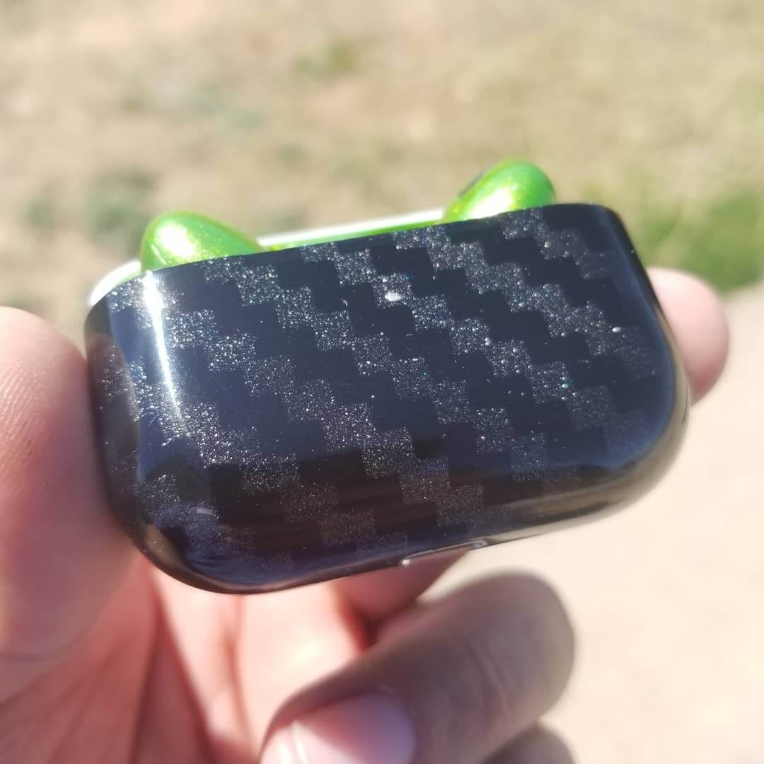 Tamco Paint Drag N Green Metallic on Airpods Pro