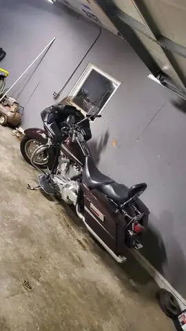 black 1980 Harley Davidson