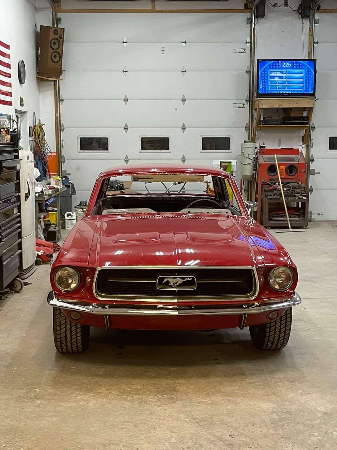 Candy Apple Red 1967 Ford Mustang