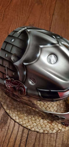 Slick Silver Metallic Helmet
