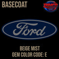 Tamco Paint Ford Beige Mist OEM COLORCODE: E Basecoat
