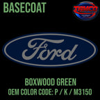 Tamco Paint Ford Boxwood Green OEM COLOR CODE: P / K / M3150 Basecoat